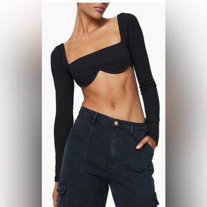 Princess Polly Becca Rib Crop Top
